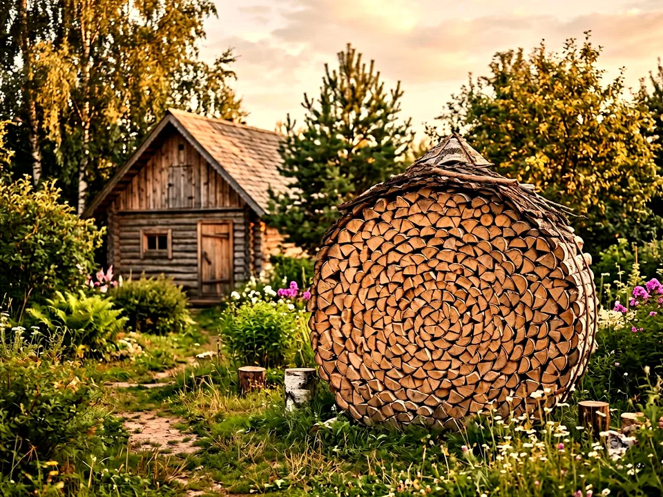 Круговая поленница holzhausen, Пермь, улица Лесная, 34Д